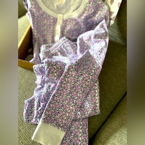 Roller Rabbit girls PJ set size 14